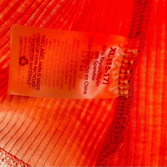 NWT NOBO Junior’s Sz XLarge Pink Round Neck Short Sleeve Ribbed Sweetheart Top - Picture 8 of 9